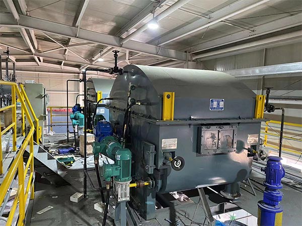 Drum filtre pou dewaxing lwil oliv