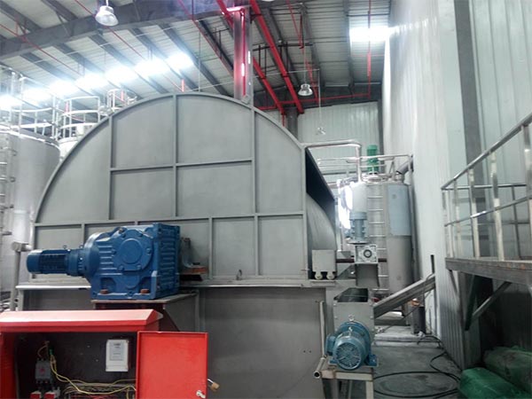 Precoat discharge rotary filtre vapè tambè