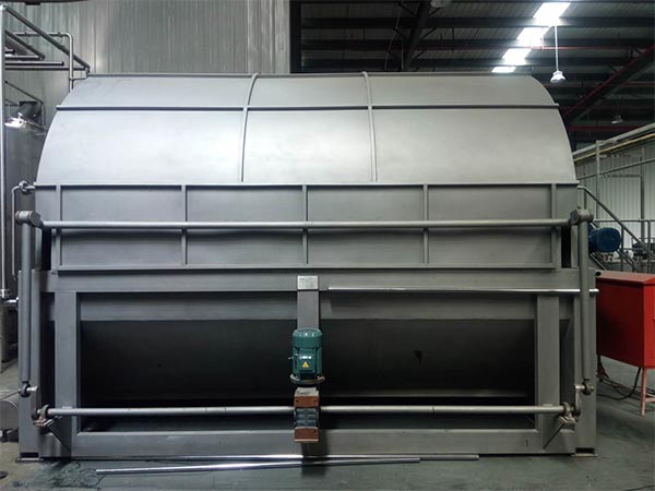 Precoat discharge rotary filtre vapè tambè